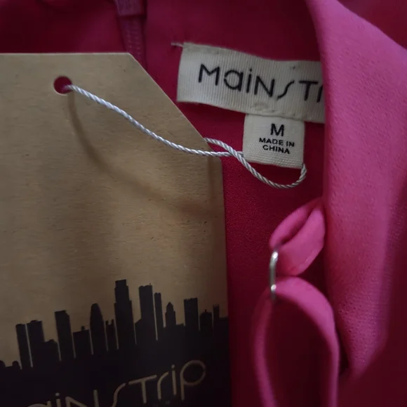 NWT Main Strip Pink Embellished Sleeveless Jumpsuit Size M - Picture 4 of 4